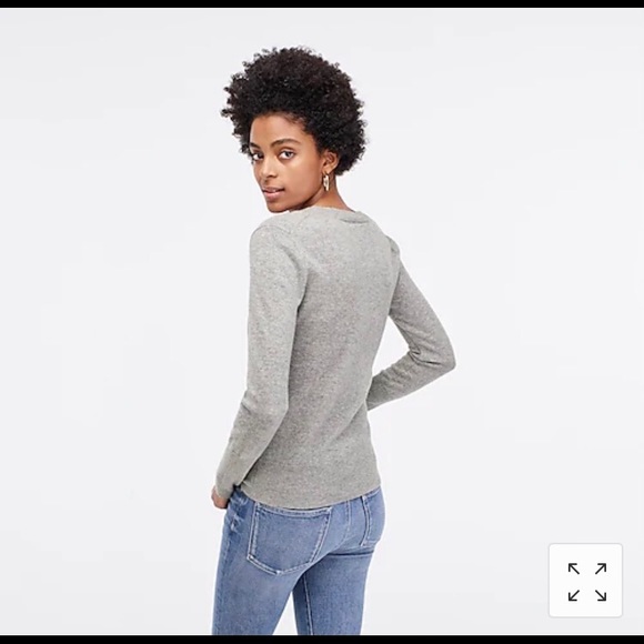 J. Crew Cashmere V-Neck Fitted Sweater - Picture 3 of 4